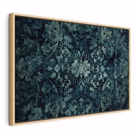 Canvastavla med ram - Oriental pattern carpet