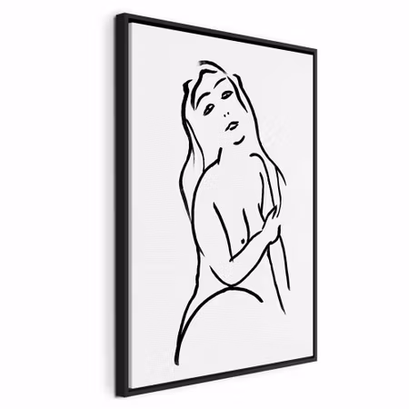 Canvastavla med ram - Passionate touch vertical