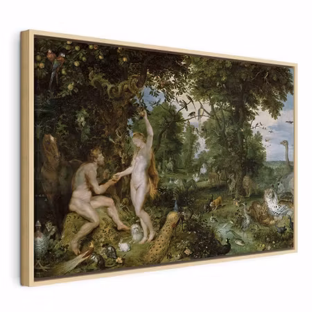 Canvastavla med ram - Peter paul rubens the garden