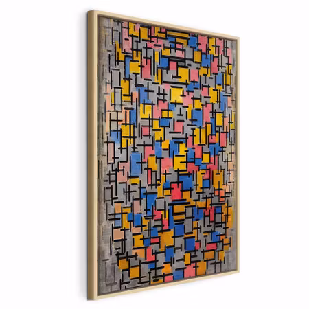 Canvastavla med ram - Piet mondrian composition
