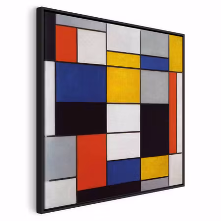 Canvastavla med ram - Piet mondrian composition