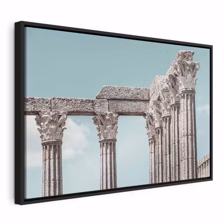 Canvastavla med ram - Pillars of history wide