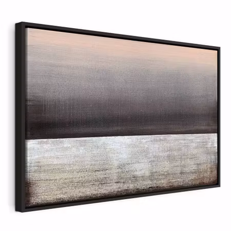 Canvastavla med ram - Pink dawn wide