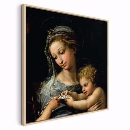 Canvastavla med ram - Rafael santi the virgin of