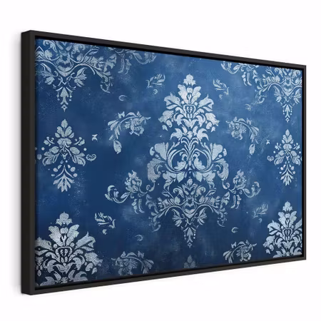 Canvastavla med ram - Retro ornament decorative