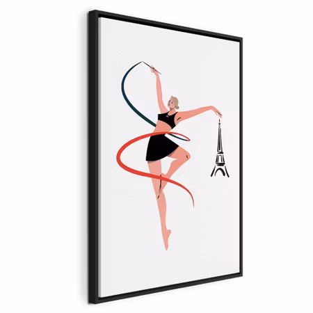 Canvastavla med ram - Rhythmic gymnastics