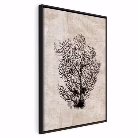 Canvastavla med ram - Sea fan vertical