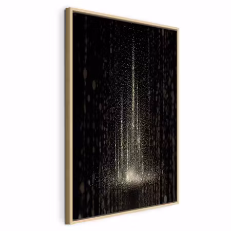 Canvastavla med ram - Snowstorm vertical