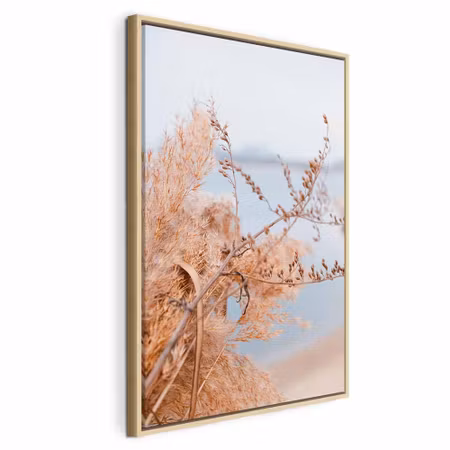 Canvastavla med ram - Sophisticated twigs vertical