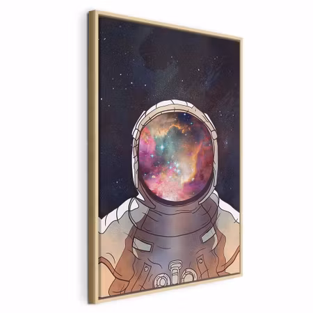 Canvastavla med ram - Star explorer vertical