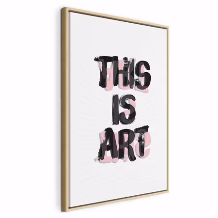 Canvastavla med ram - This is art vertical