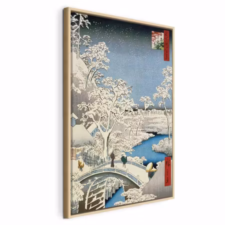 Canvastavla med ram - Utagawa hiroshige drum