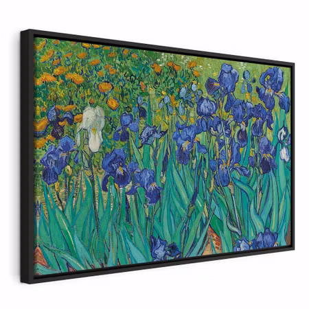 Canvastavla med ram - Vincent van gogh iryses