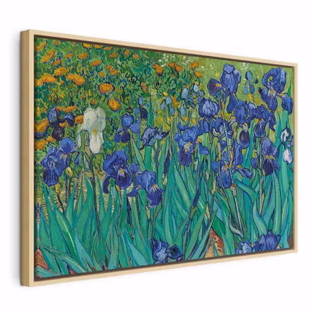Canvastavla med ram - Vincent van gogh iryses