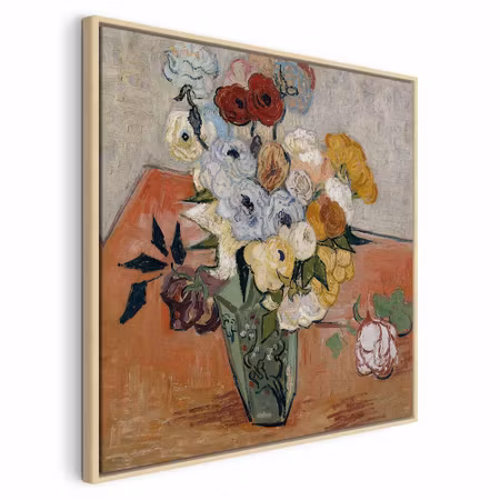 Canvastavla med ram - Vincent van gogh stilllife