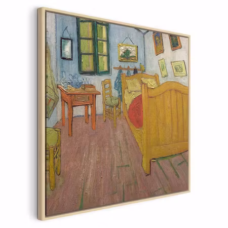 Canvastavla med ram - Vincent van gogh the bedroom