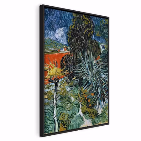 Canvastavla med ram - Vincent van gogh the garden