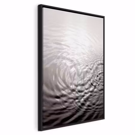 Canvastavla med ram - Water surface vertical