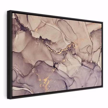Canvastavla med ram - Watercolour abstraction