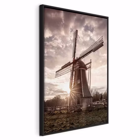 Canvastavla med ram - Wind of memories vertical