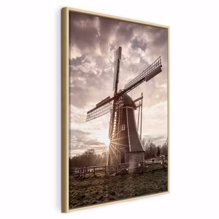 Canvastavla med ram - Wind of memories vertical