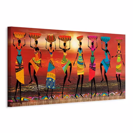 Canvastavla - African women dancing