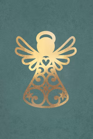 Canvastavla - Angelic christmas part vertical