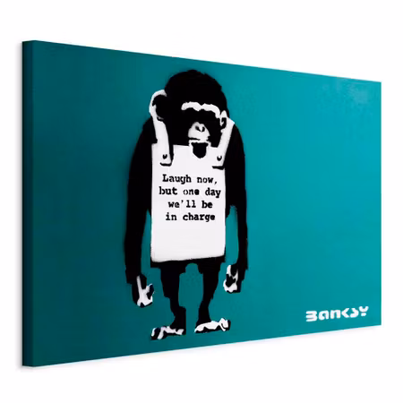 Canvastavla - Angry monkey part vertical