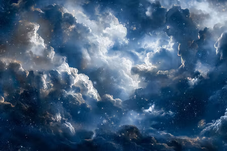 Canvastavla - Astronomical wonders clouds and in