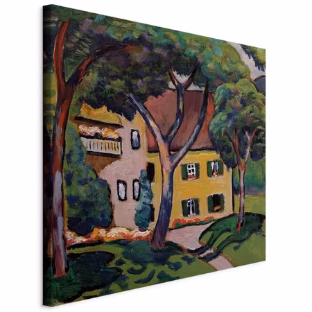 Canvastavla - August macke staudacherhaus in