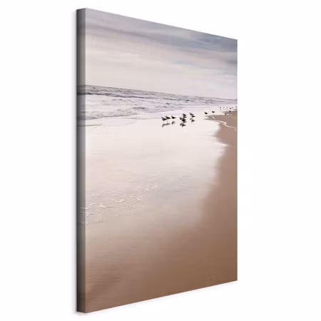 Canvastavla - Autumn beach part vertical