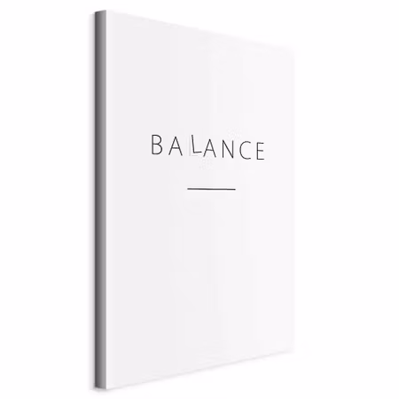 Canvastavla - Balance of words part black english