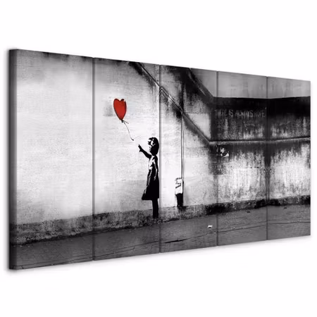 Canvastavla - Banksy runaway balloon