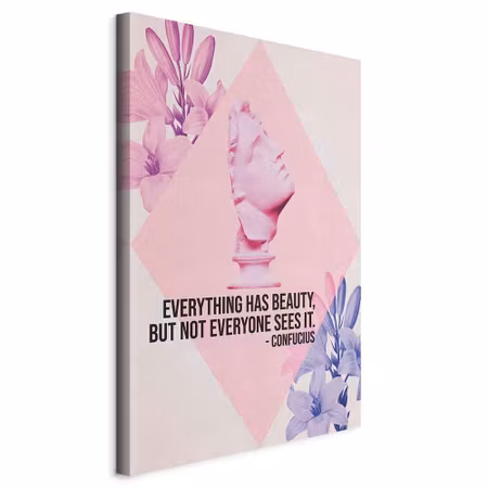 Canvastavla - Beauty in the eyes inspirational and