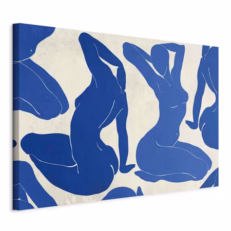 Canvastavla - Blue femininity