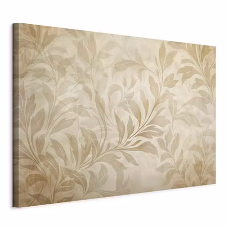 Canvastavla - Botanical motif with leaves and in