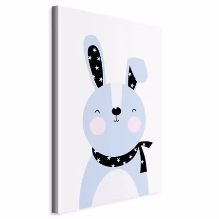 Canvastavla - Brave rabbit part vertical