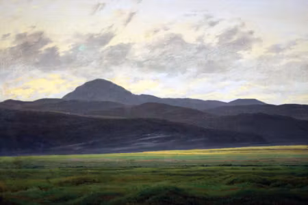 Canvastavla - Caspar david friedrich mountain in