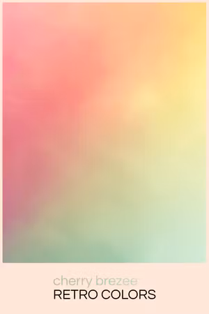 Canvastavla - Cherry breeze pastel gradient in