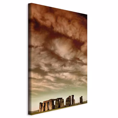 Canvastavla - Clouds over stonehenge part vertical