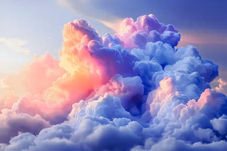 Canvastavla - Clouds like painted artistic brushes