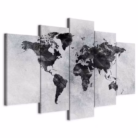 Canvastavla - Concrete world parts wide