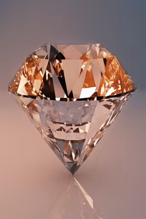 Canvastavla - Costly diamond part vertical