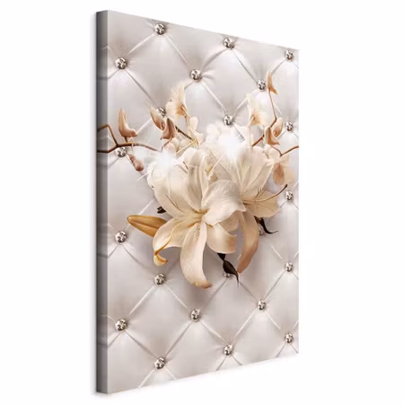 Canvastavla - Diamond lilies part vertical