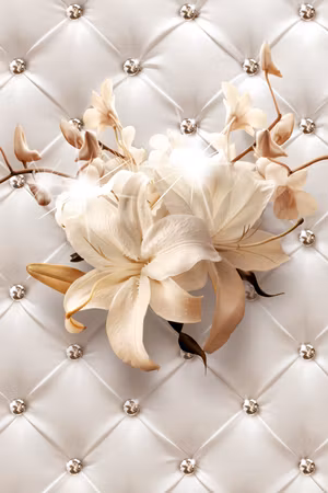 Canvastavla - Diamond lilies part vertical