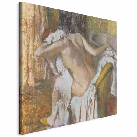 Canvastavla - Edgar degas woman drying herself