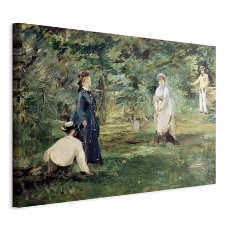 Canvastavla - Edouard manet the croquet party in