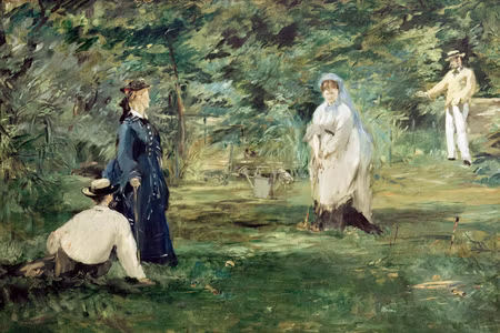 Canvastavla - Edouard manet the croquet party in