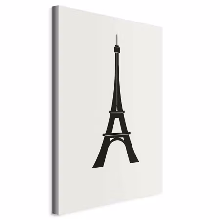 Canvastavla - Eiffel tower simple graphics in and