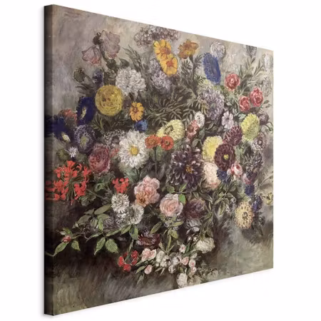 Canvastavla - Eug ne delacroix bouquet of flowers